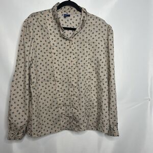 Vintage Carriage Court Classic Womens Size Large Paisley Long Sleeve Shirt